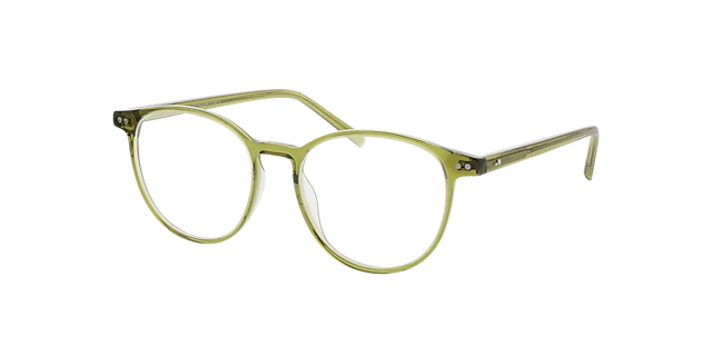 Columbia Groen AcetaatEyeglass Frames van B24, Hoekweergave