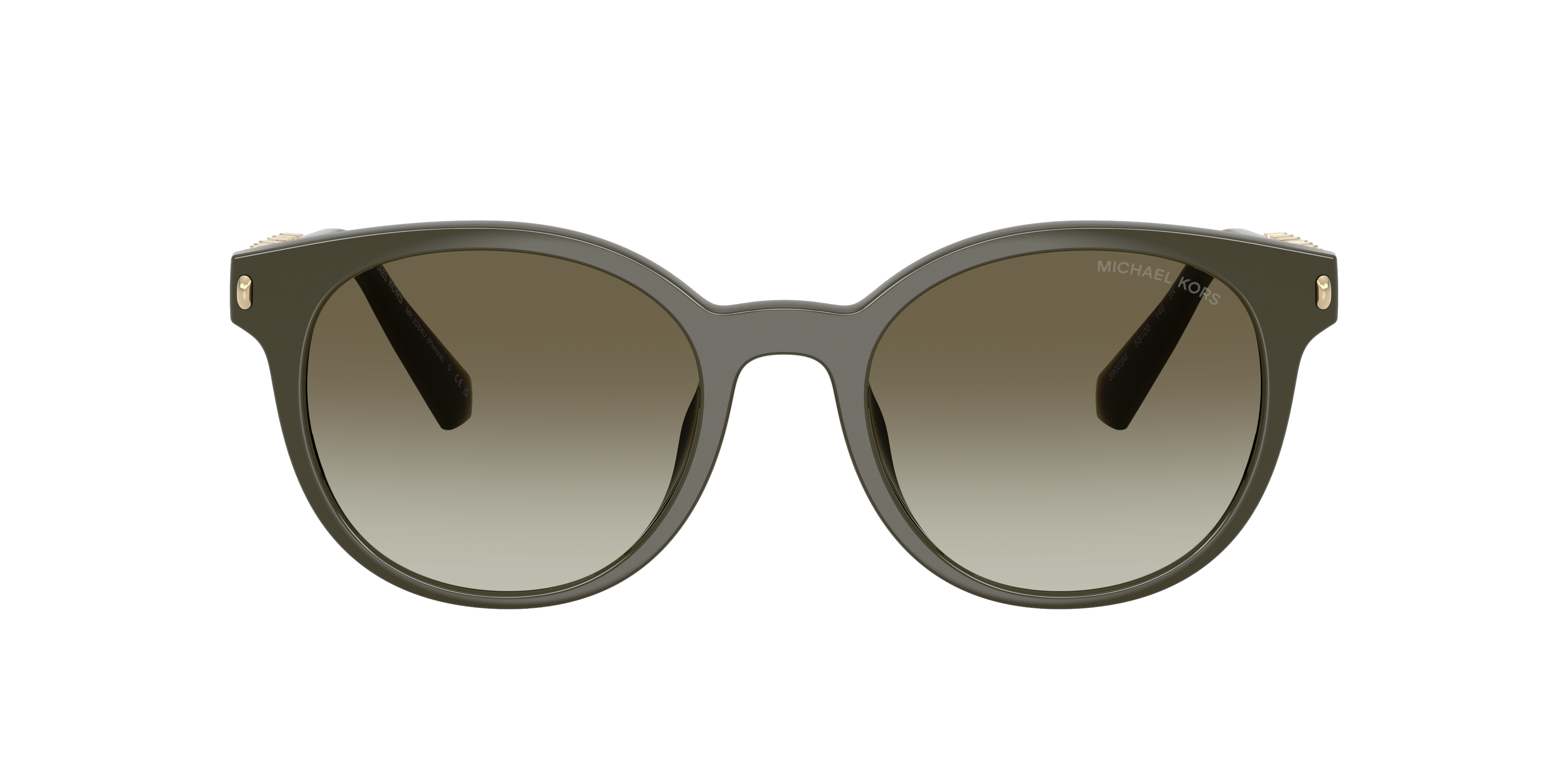 MK2264U Olive KunststofSunglass Frames van B24, met getinte lenzen