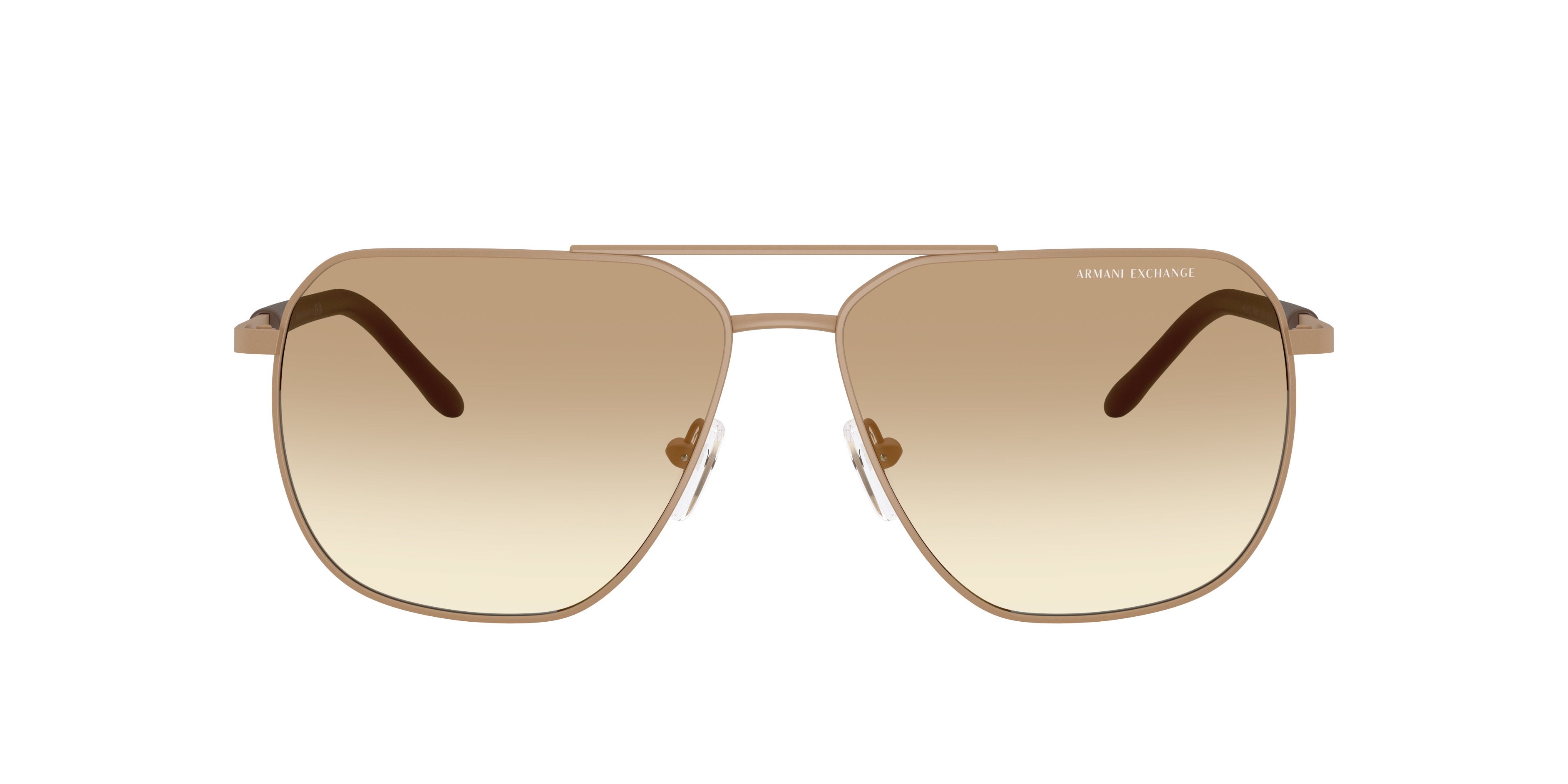 AX2057S Matte Beige MetaalSunglass Frames van B24, met getinte lenzen