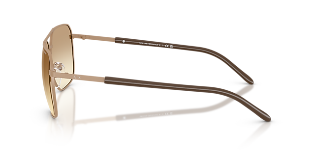 AX2057S Matte Beige MetaalSunglass Frames van B24, Zijaanzicht