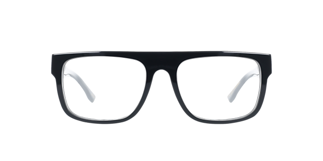 Jagger Jet Black AcetatEyeglass Frames von B24, Vorderansicht