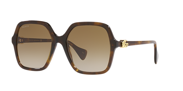 GG1072S Bruin AcetaatSunglass Frames van B24, Hoekweergave