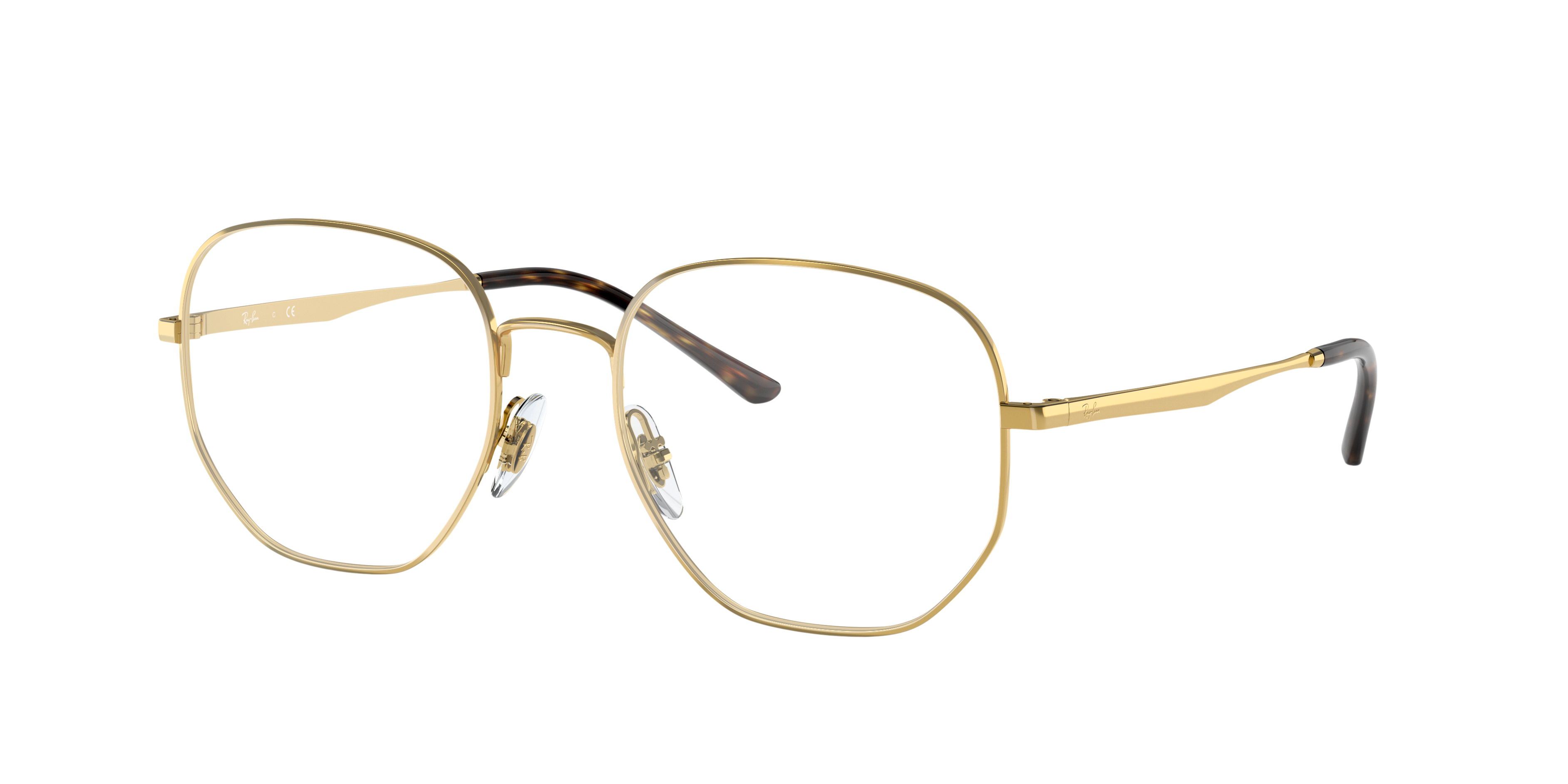 RB3682V Arista goud MetaalEyeglass Frames van B24, Hoekweergave
