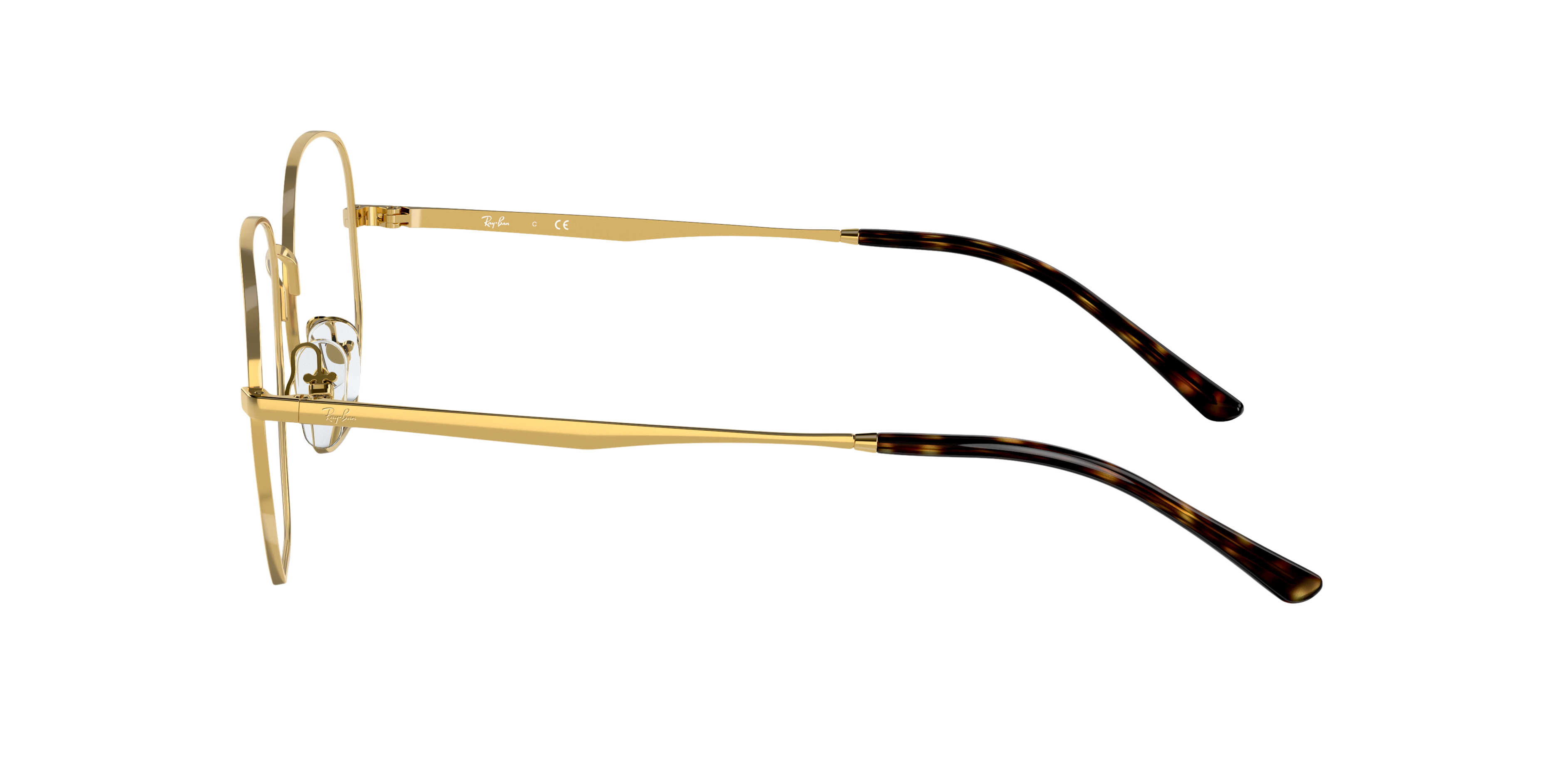 RB3682V Arista goud MetaalEyeglass Frames van B24, Zijaanzicht