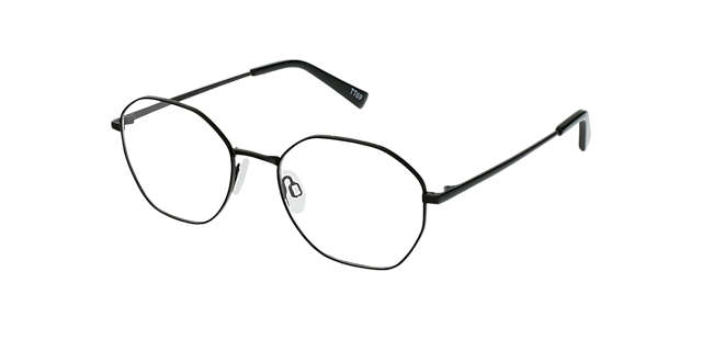 Flan Black Titanium TitanEyeglass Frames von B24, Dreiviertelansicht