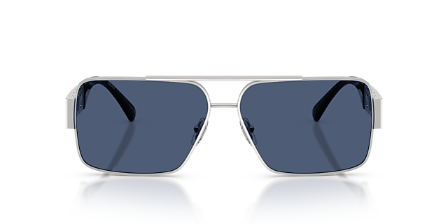 VE2290 Zilver MetaalSunglass Frames van B24, Vooraanzicht