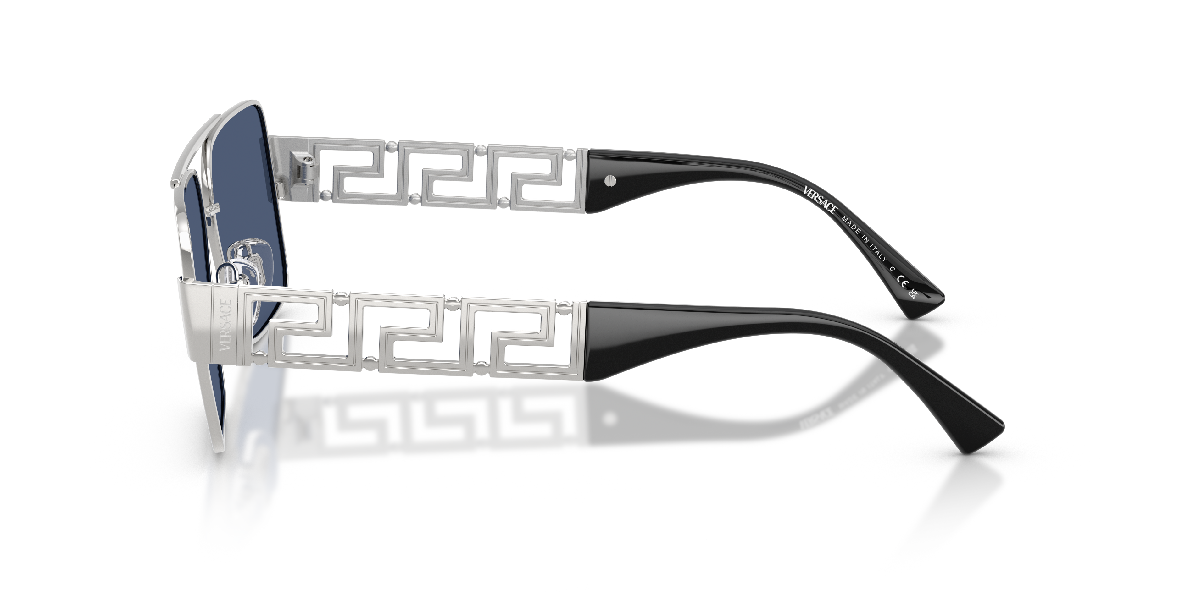 VE2290 Zilver MetaalSunglass Frames van B24, Zijaanzicht