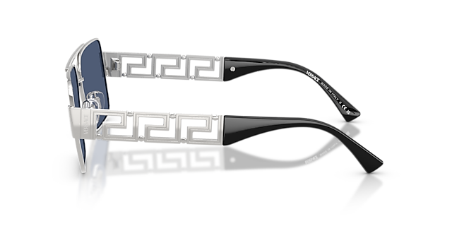 VE2290 Zilver MetaalSunglass Frames van B24, Zijaanzicht