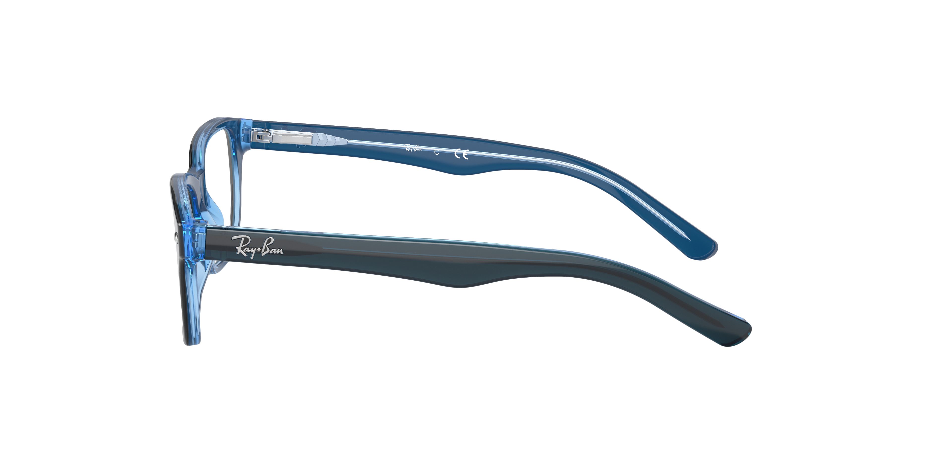 RB1555 Blauw AcetaatEyeglass Frames van B24, Zijaanzicht