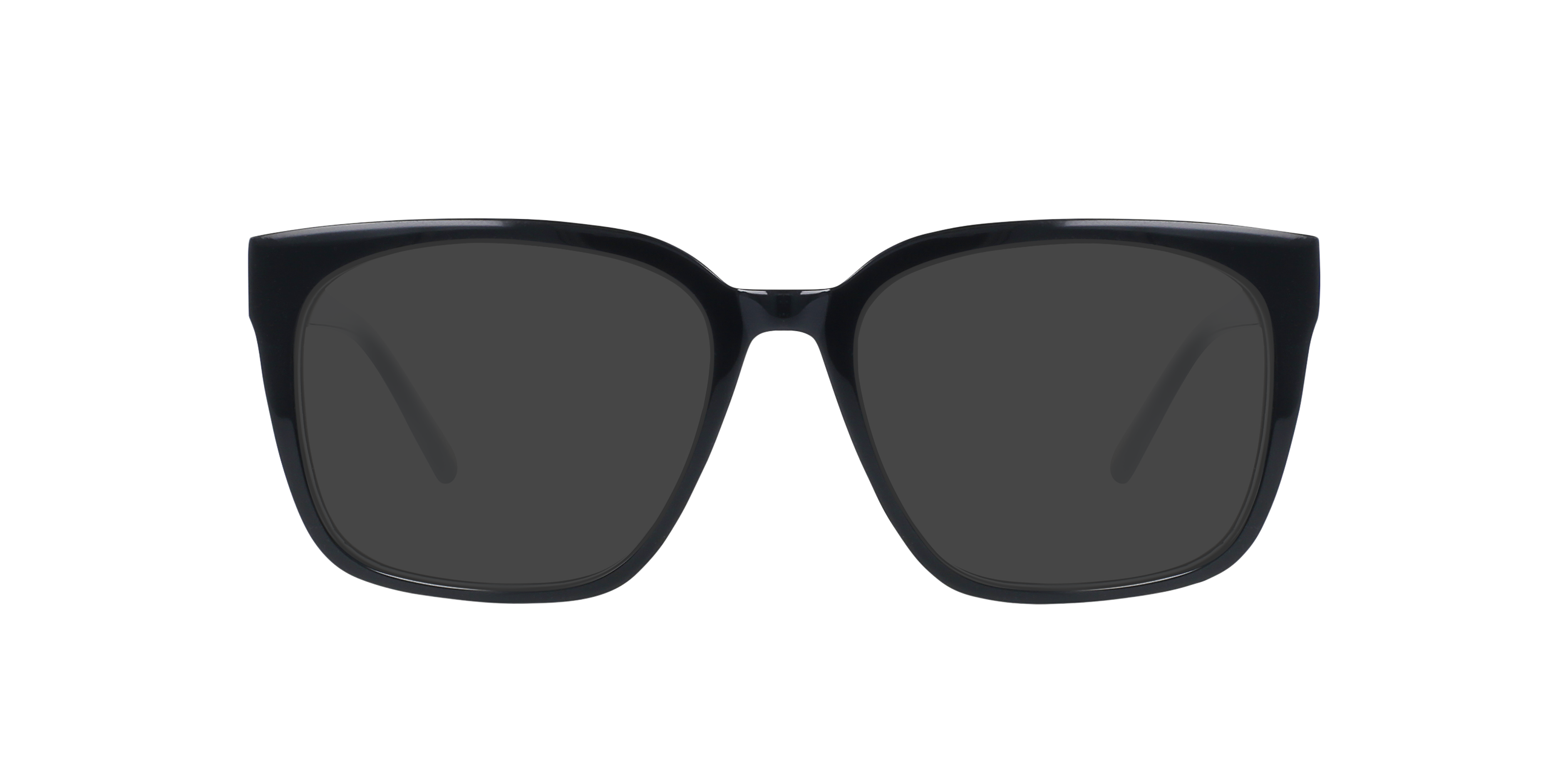 Luca Jet Black AcetaatEyeglass Frames van B24, met getinte lenzen