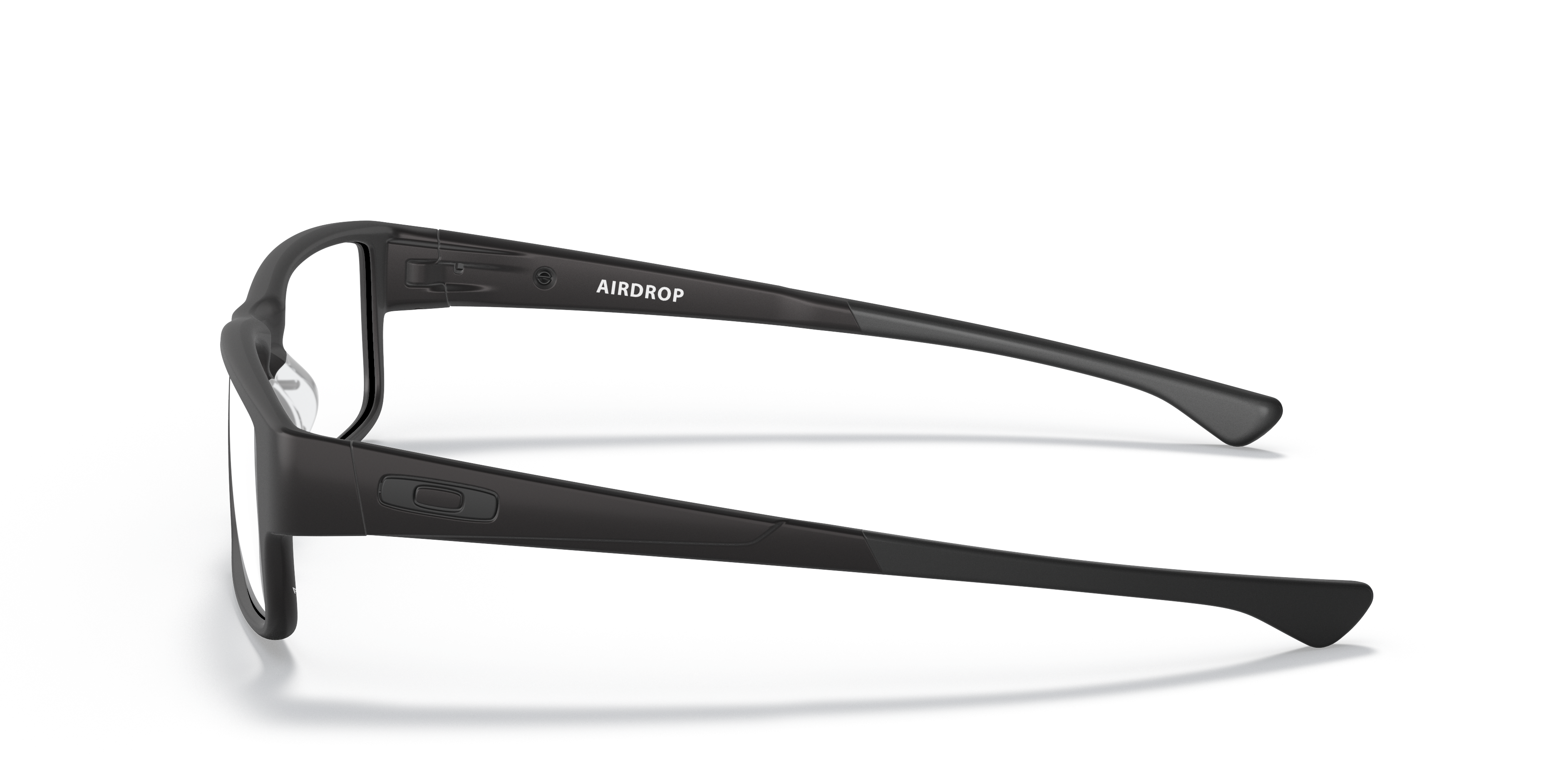 Airdrop™ Schwarz satiniert KunststoffEyeglass Frames von B24, Seitenansicht