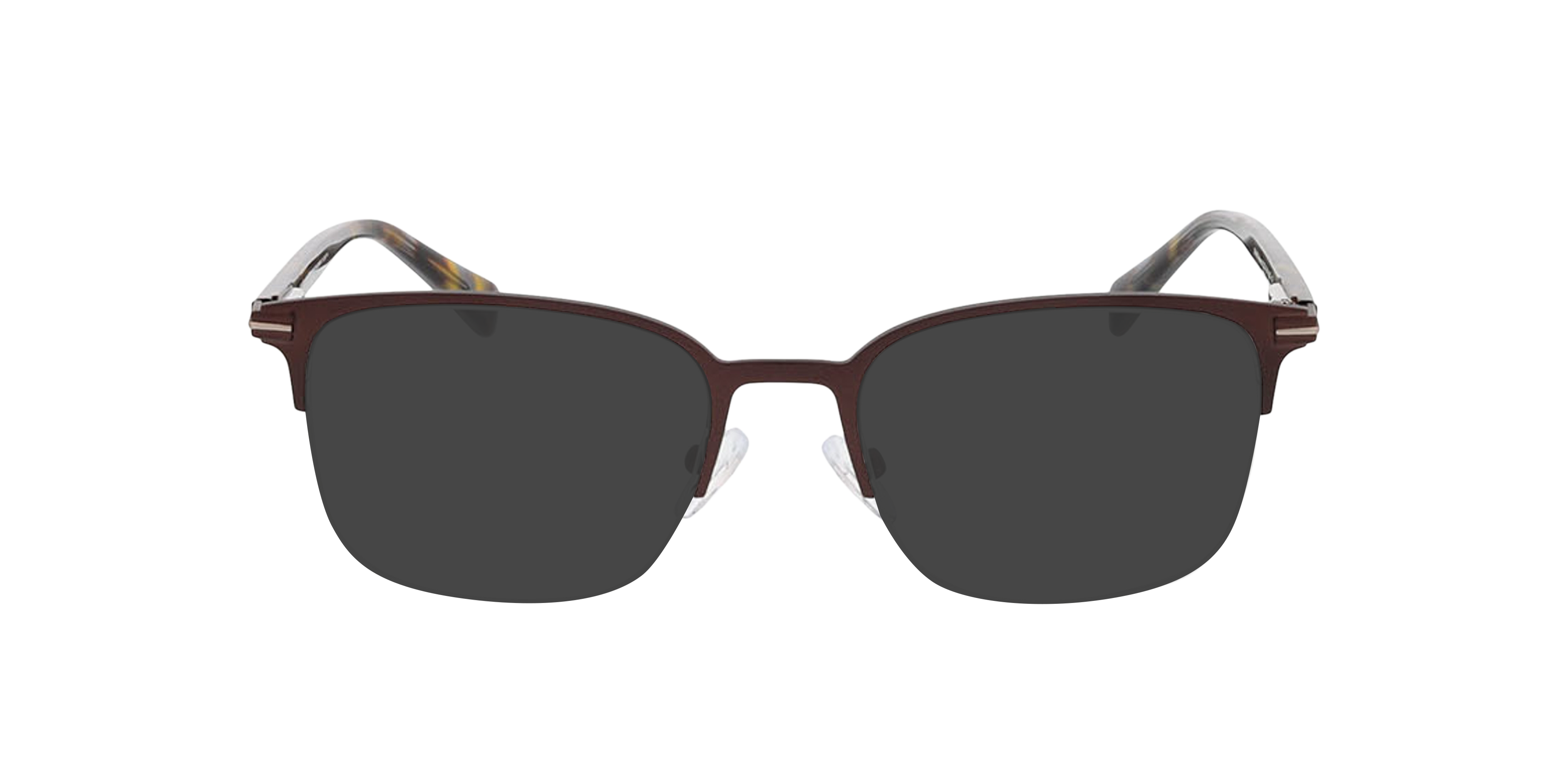 Alabama Matt Brown  &  Grey Havana MetallEyeglass Frames von B24, mit getönten Gläsern