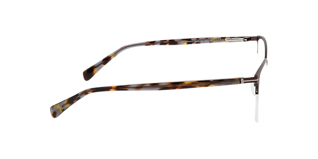 Alabama Matt Brown  &  Grey Havana MetallEyeglass Frames von B24, Seitenansicht