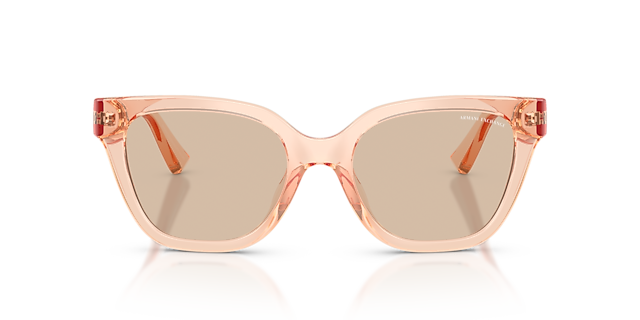 AX4164SU Transparent Peach KunststoffSunglass Frames von B24, Vorderansicht