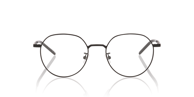 SL 647/F Schwarz MetallEyeglass Frames von B24, Vorderansicht