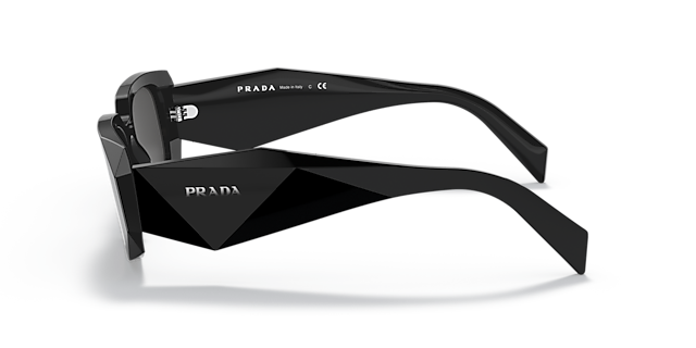 PR 17WS Zwart AcetaatSunglass Frames van B24, Zijaanzicht