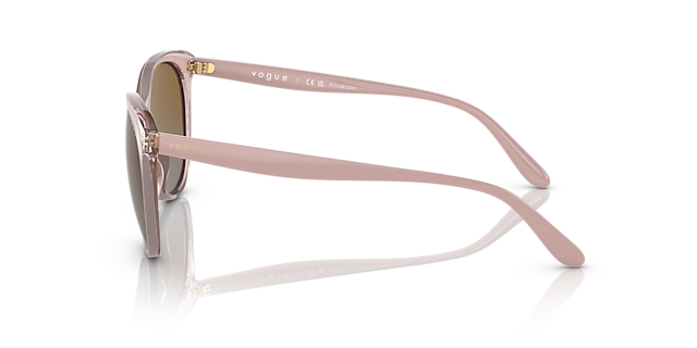 VO5453S Transparant Roze KunststofSunglass Frames van B24, Zijaanzicht