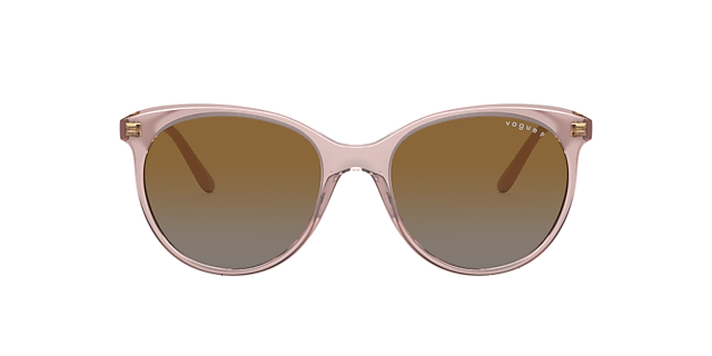 VO5453S Transparant Roze KunststofSunglass Frames van B24, met getinte lenzen