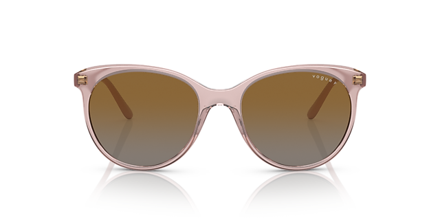 VO5453S Transparant Roze KunststofSunglass Frames van B24, Vooraanzicht