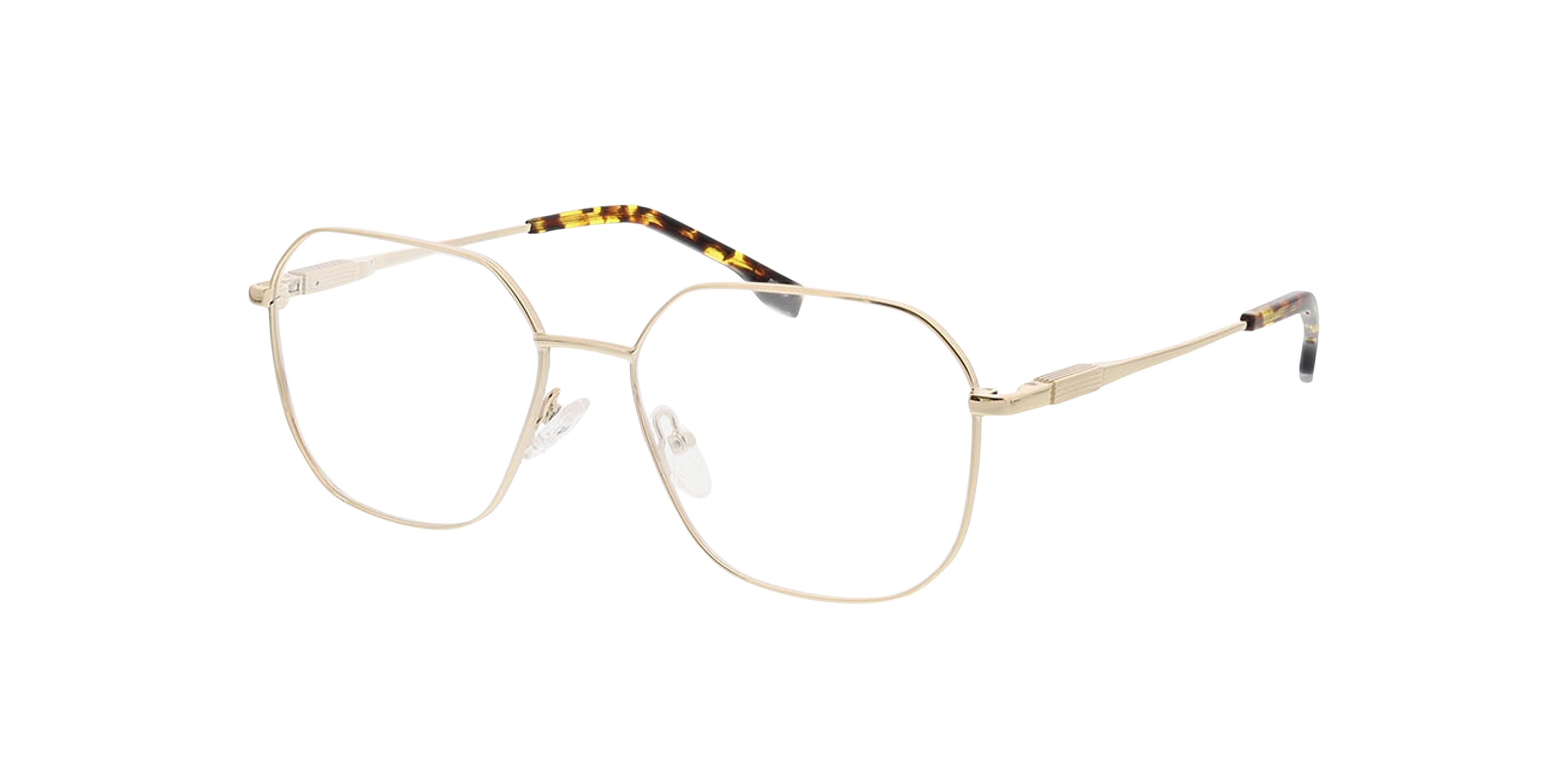 Düsseldorf Gold MetallEyeglass Frames von B24, Dreiviertelansicht