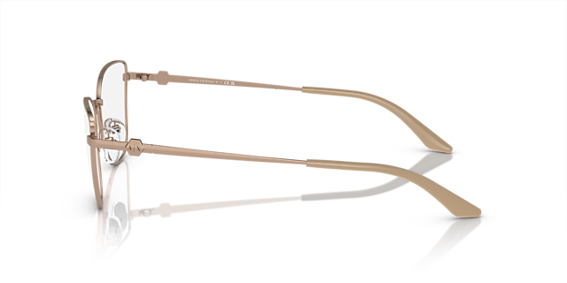 AX1063 Glänzendes Rose Gold MetallEyeglass Frames von B24, Seitenansicht