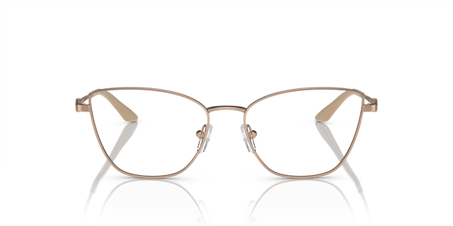 AX1063 Glänzendes Rose Gold MetallEyeglass Frames von B24, Vorderansicht