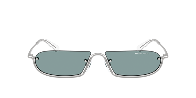 AX2058S Matte Silver MetaalSunglass Frames van B24, met getinte lenzen