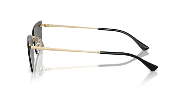 RB3730 Lichtgoud MetaalSunglass Frames van B24, Zijaanzicht