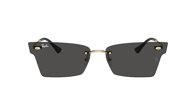 RB3730 Lichtgoud MetaalSunglass Frames van B24, met getinte lenzen