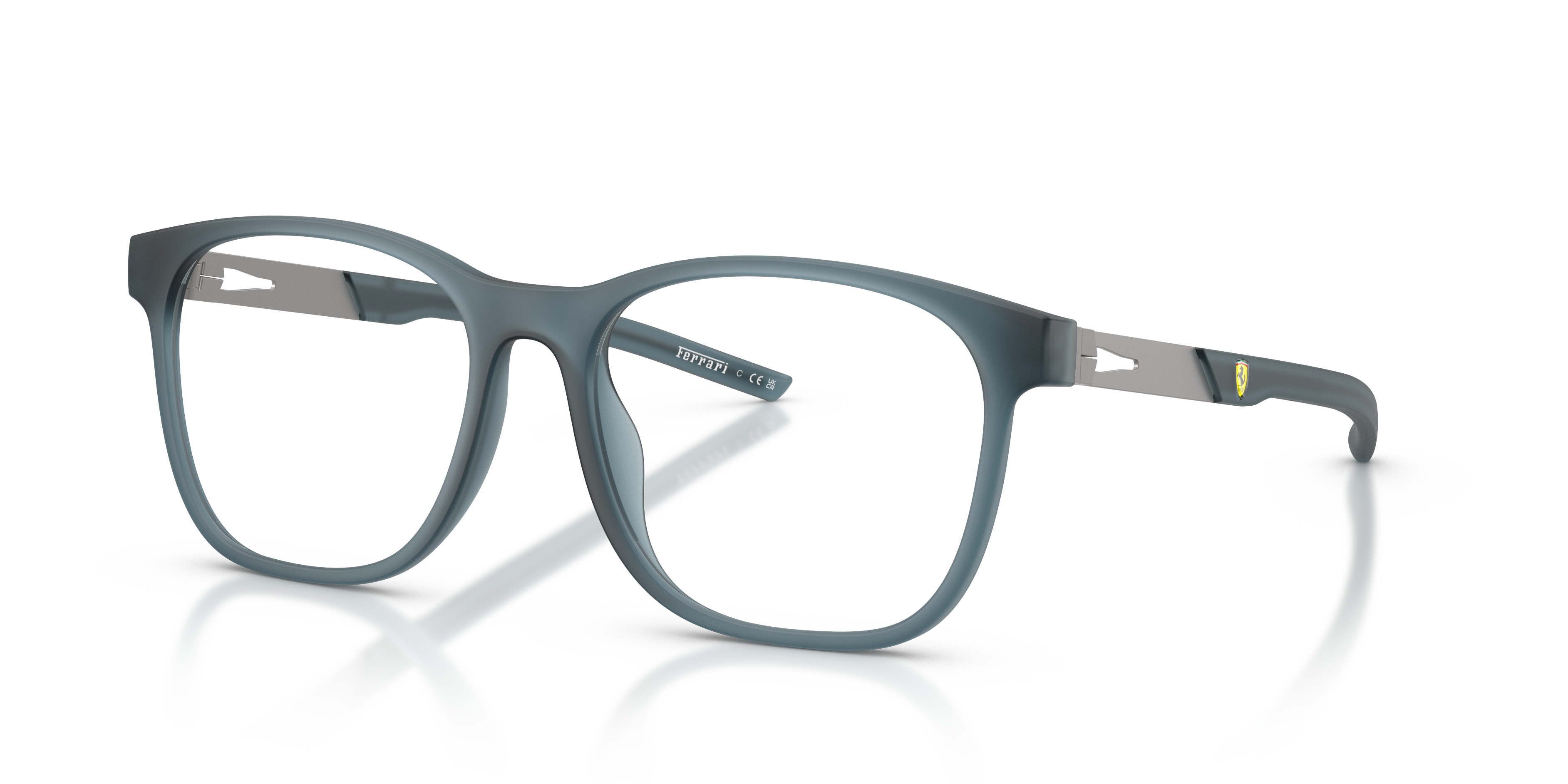 FZ8024U Blue Trasparent KunststoffEyeglass Frames von B24, Dreiviertelansicht