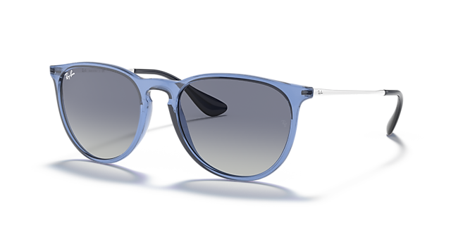 RB4171 Transparant blauw KunststofSunglass Frames van B24, Hoekweergave