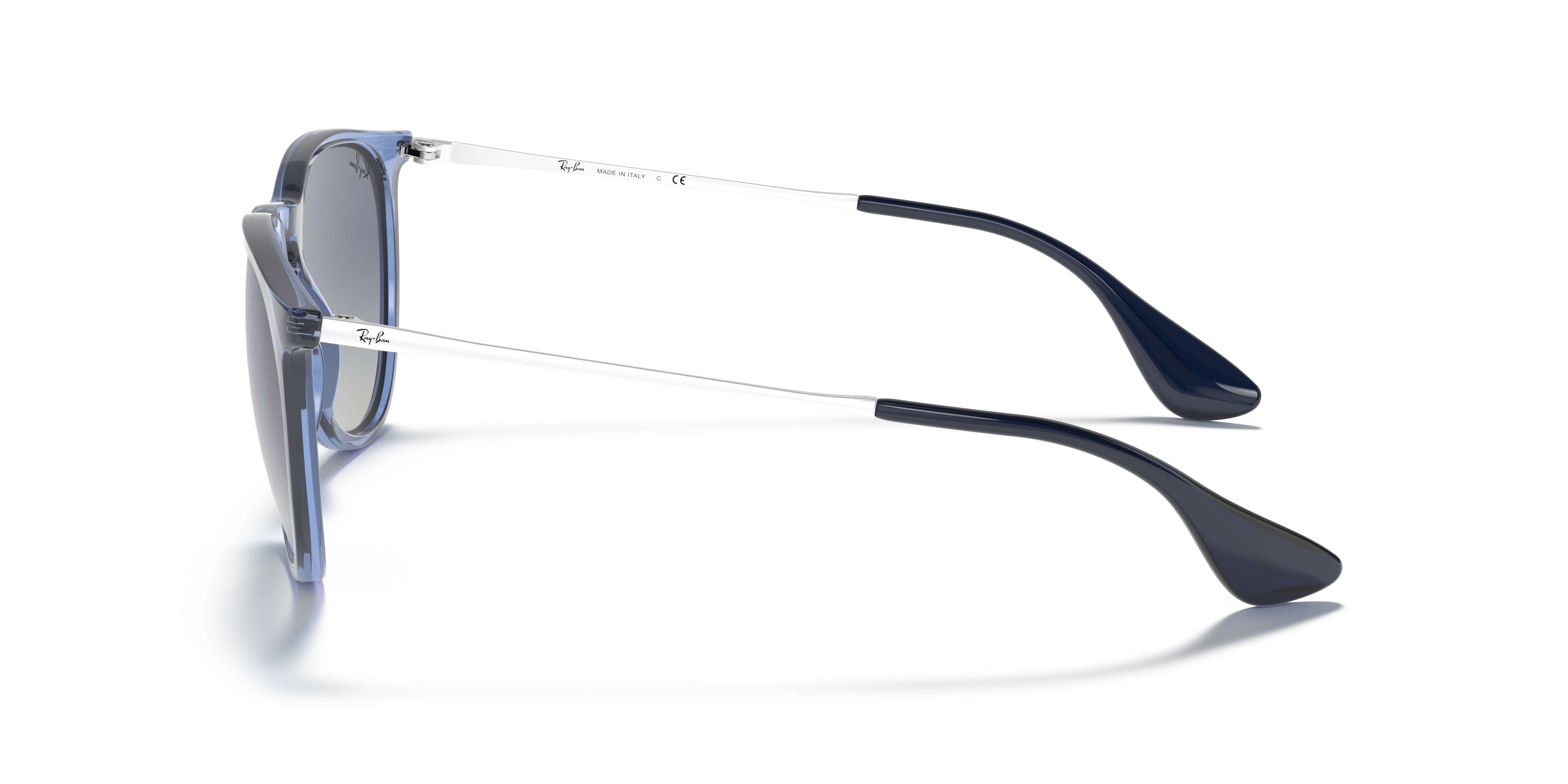 RB4171 Blau transparent KunststoffSunglass Frames von B24, Seitenansicht