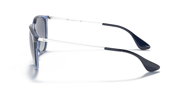 RB4171 Transparant blauw KunststofSunglass Frames van B24, Zijaanzicht