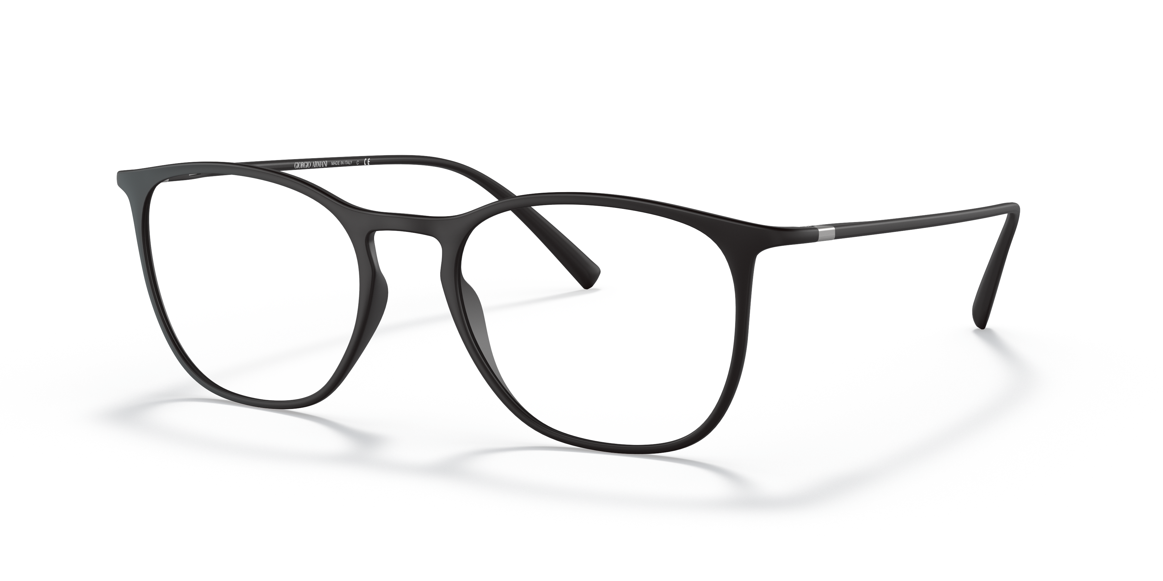 AR7202 Matzwart KunststofEyeglass Frames van B24, Hoekweergave