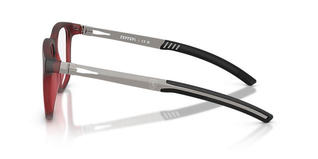 FZ8027U Red Bordeaux KunststoffEyeglass Frames von B24, Seitenansicht