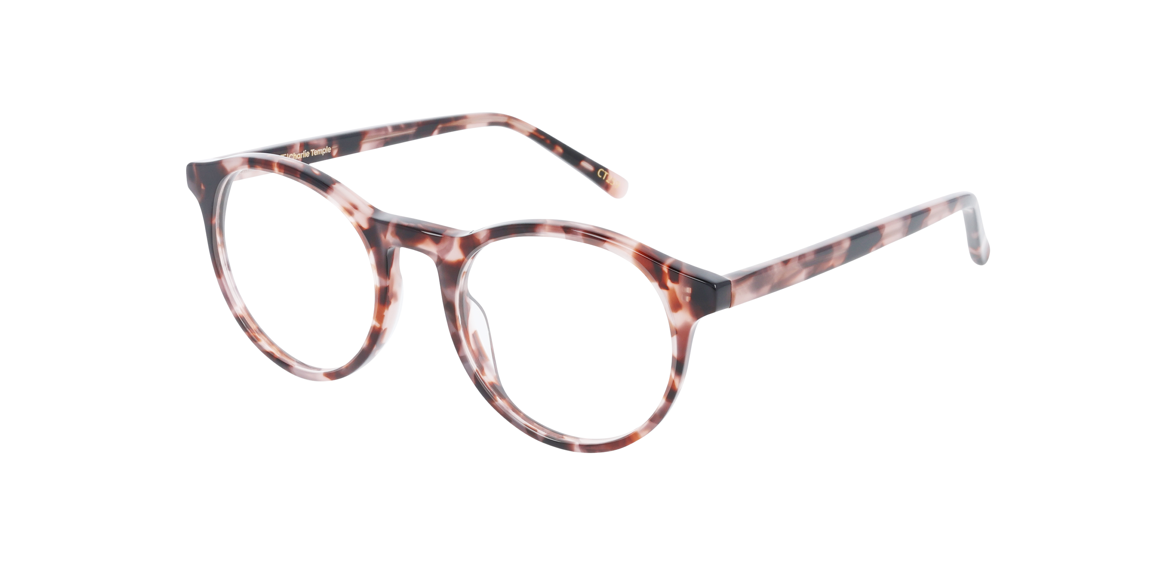 Ruben Tortoise Rosa AcetatEyeglass Frames von B24, Dreiviertelansicht