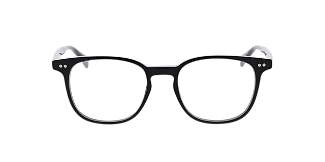 Basel Schwarz AcetatEyeglass Frames von B24, Vorderansicht