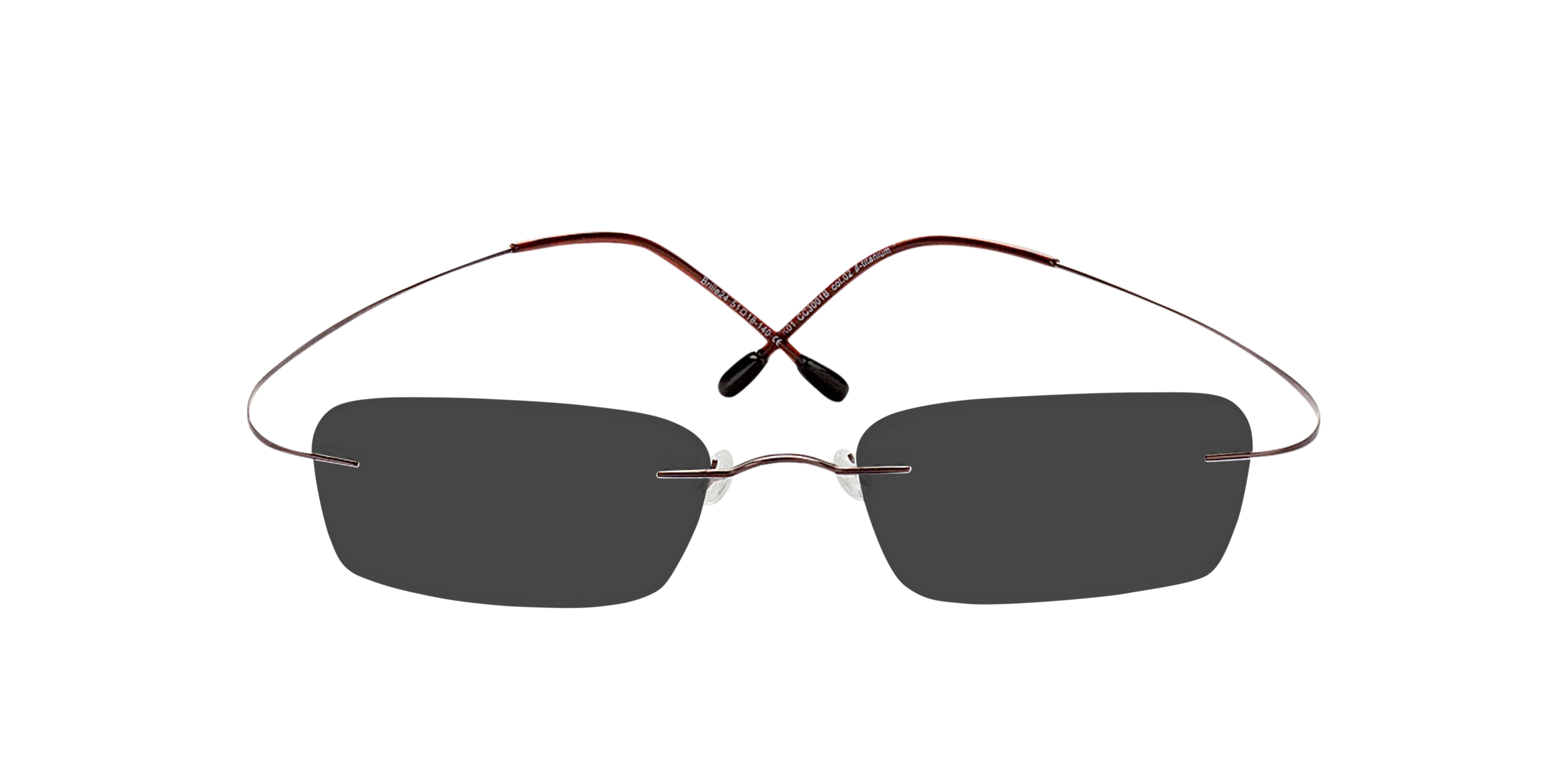 Mackay Braun TitanEyeglass Frames von B24, mit getönten Gläsern