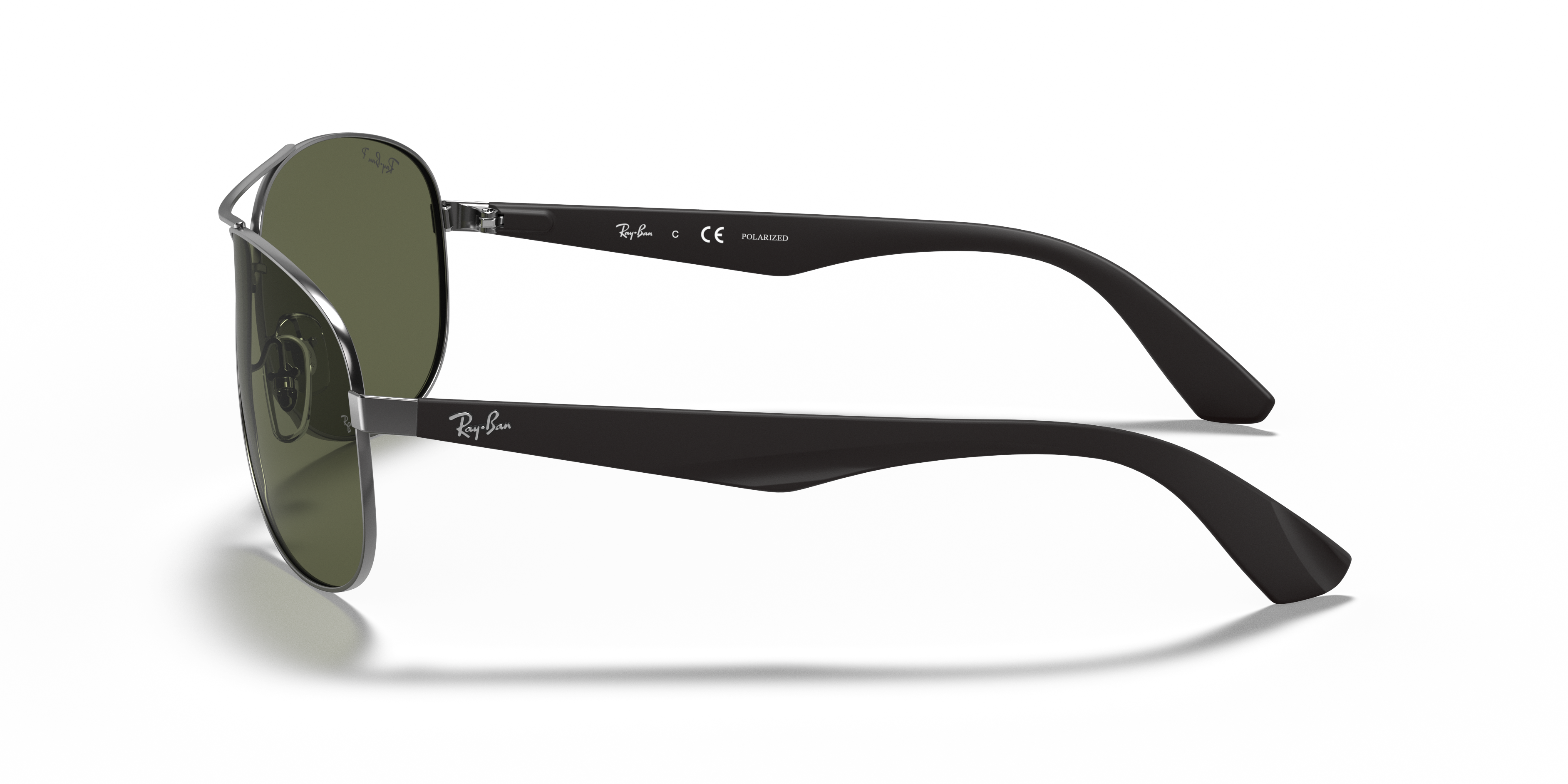 RB3526 Gunmetal MetallSunglass Frames von B24, Seitenansicht