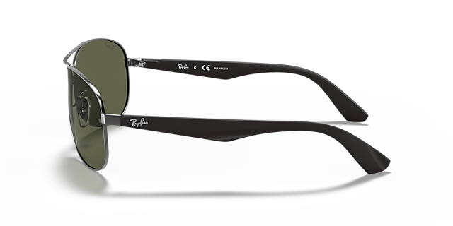 RB3526 Staalgrijs MetaalSunglass Frames van B24, Zijaanzicht