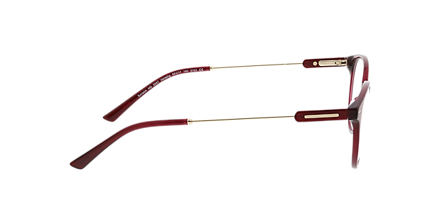 Venedig Crystal Burgundy AcetatEyeglass Frames von B24, Seitenansicht