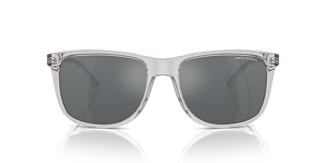AX4070S Shiny Grey KunststofSunglass Frames van B24, Vooraanzicht