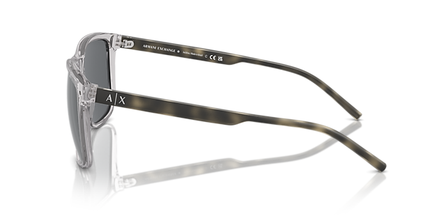 AX4070S Shiny Grey KunststofSunglass Frames van B24, Zijaanzicht