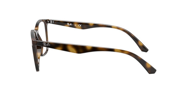 RB7177 Havana KunststofEyeglass Frames van B24, Zijaanzicht