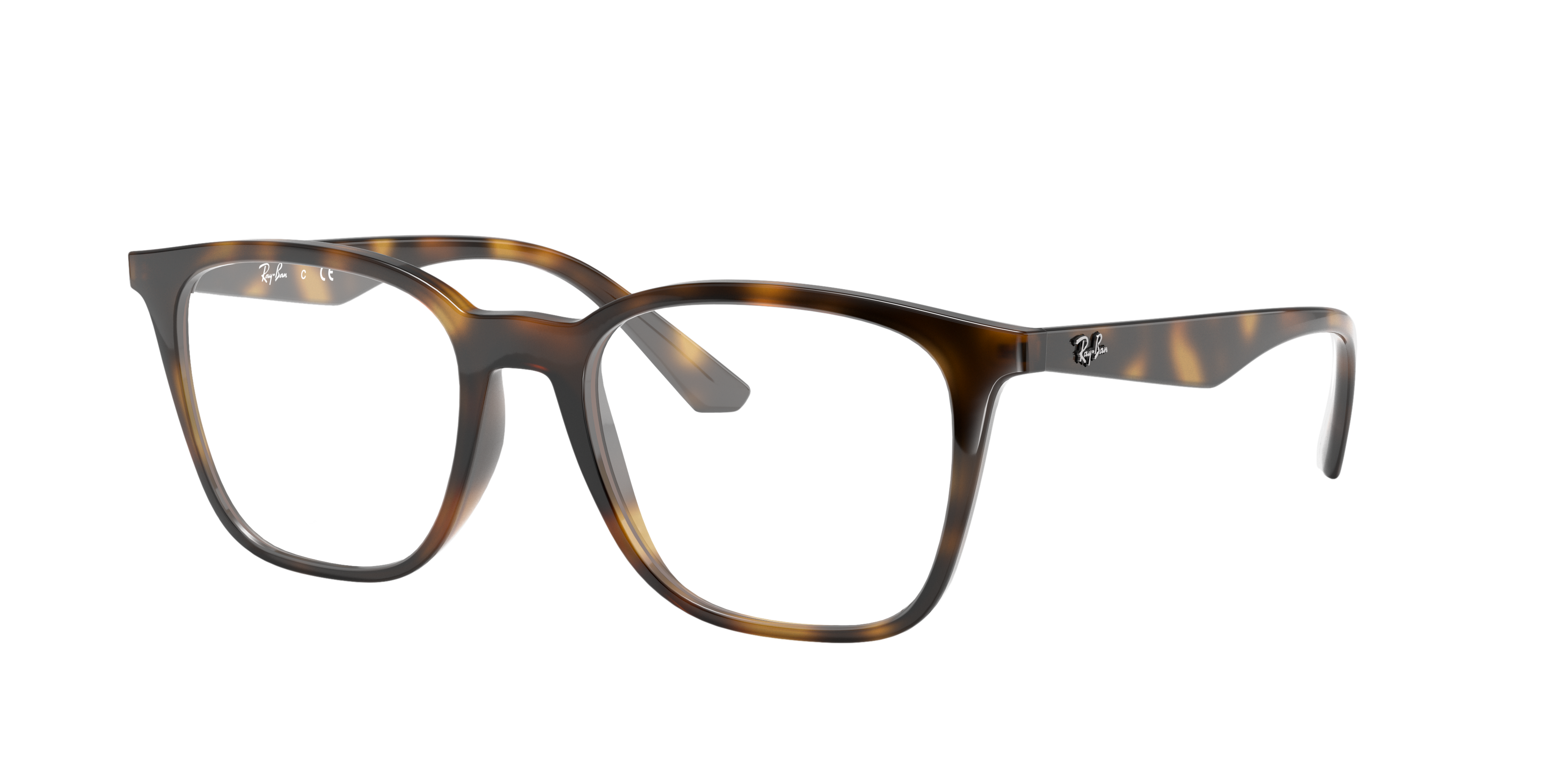 RB7177 Havana KunststoffEyeglass Frames von B24, Dreiviertelansicht