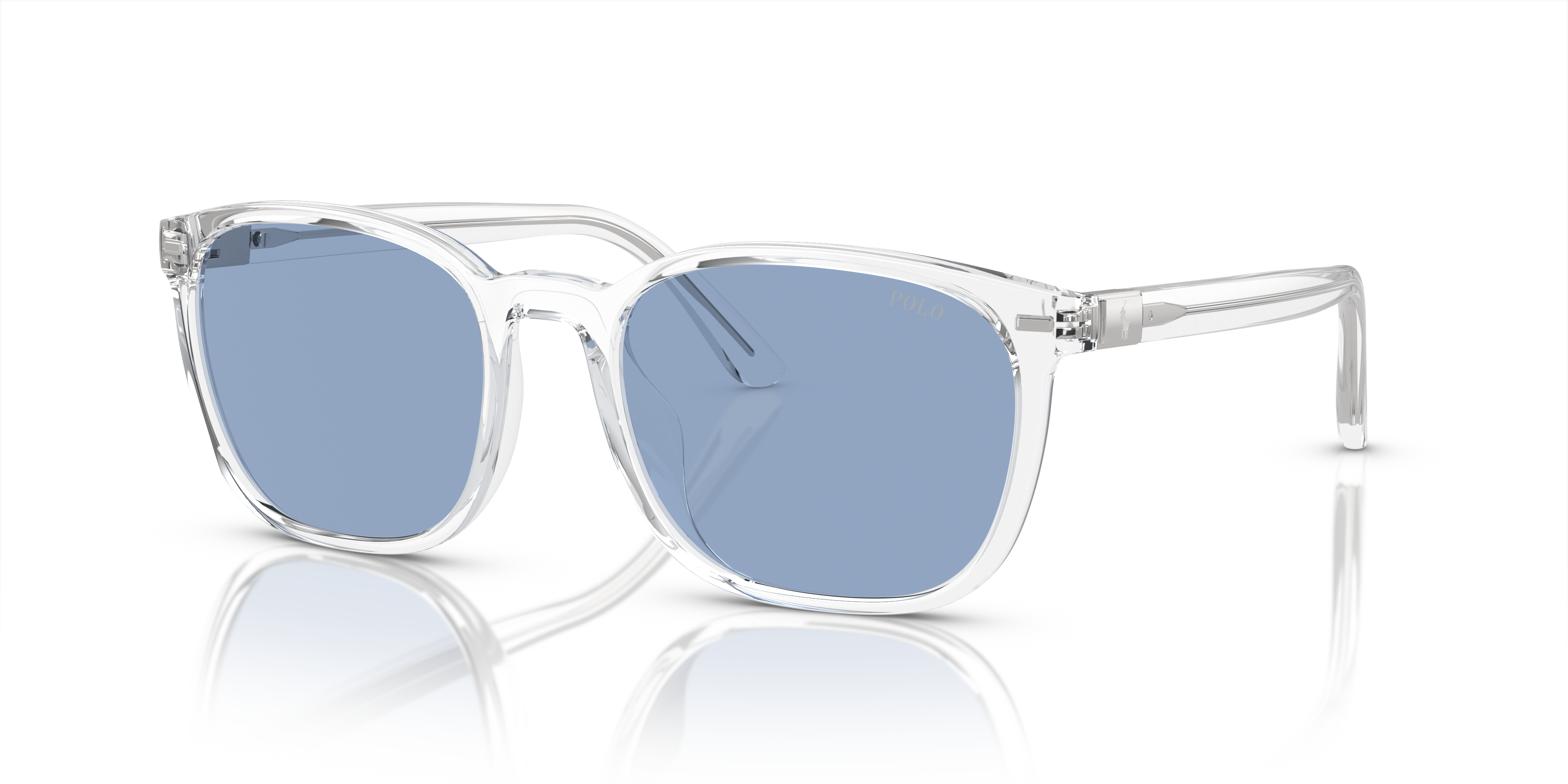 PH4208U Glanzend Kristal KunststofSunglass Frames van B24, Hoekweergave