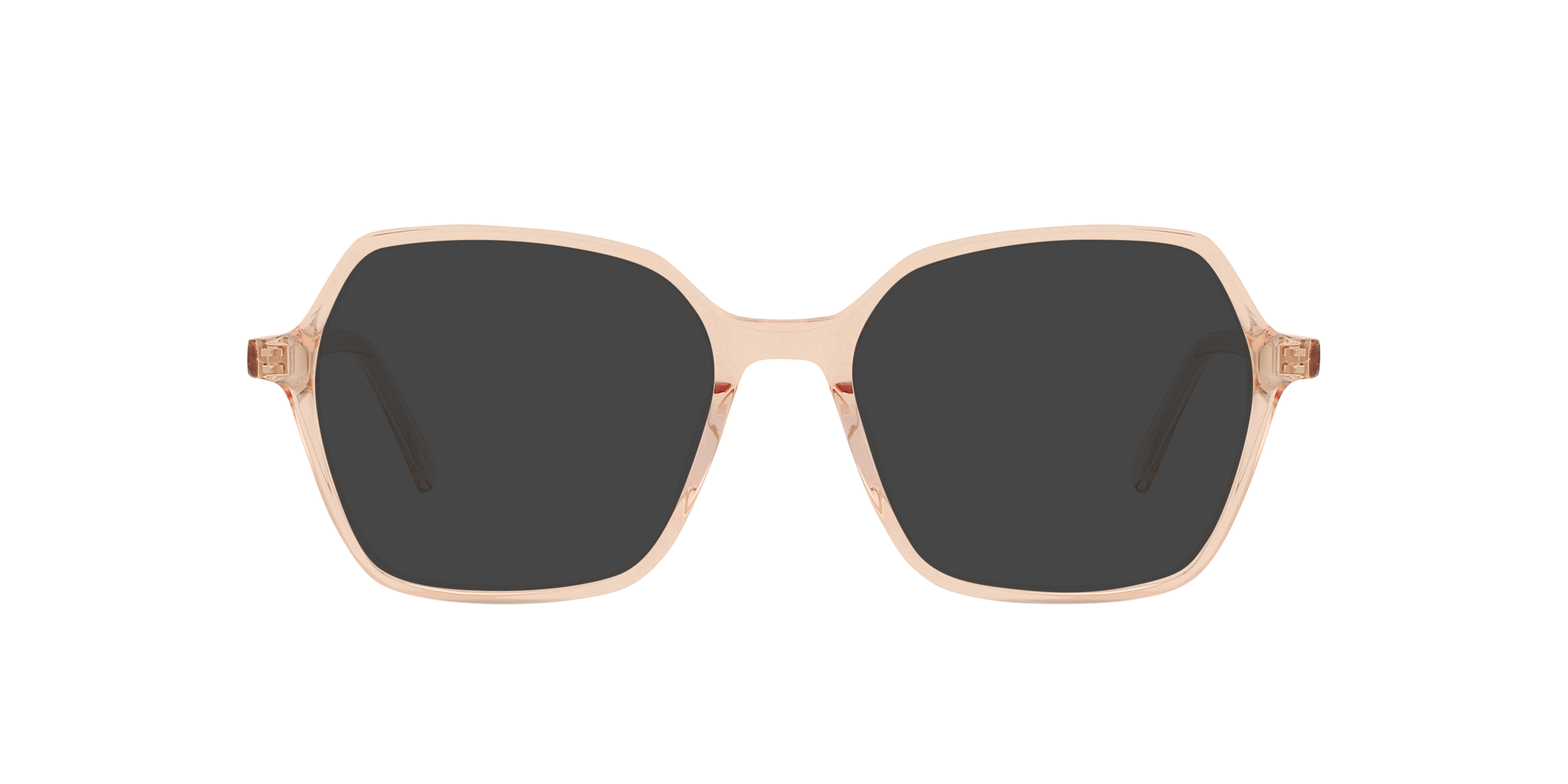 Dalya Crystal Peach AcetatEyeglass Frames von B24, mit getönten Gläsern