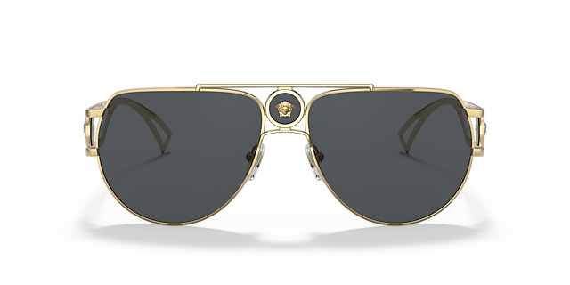 VE2225 Goud MetaalSunglass Frames van B24, Vooraanzicht