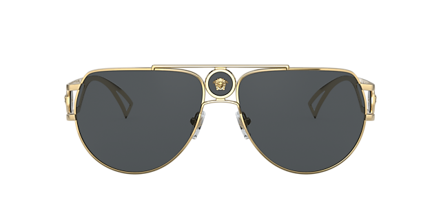 VE2225 Goud MetaalSunglass Frames van B24, met getinte lenzen