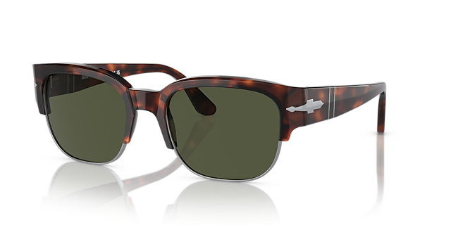 PO3319S Havana AcetaatSunglass Frames van B24, Hoekweergave